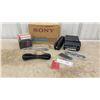 Image 1 : Sony TC-110B Portable Monaural Cassette-Corder with Original Box, Cables, and Blank Tapes