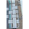 Image 9 : Sierra Trails Folding Camp Stool, Cream Slatted Folding Patio Chairs, and Webbed Lawn Chair