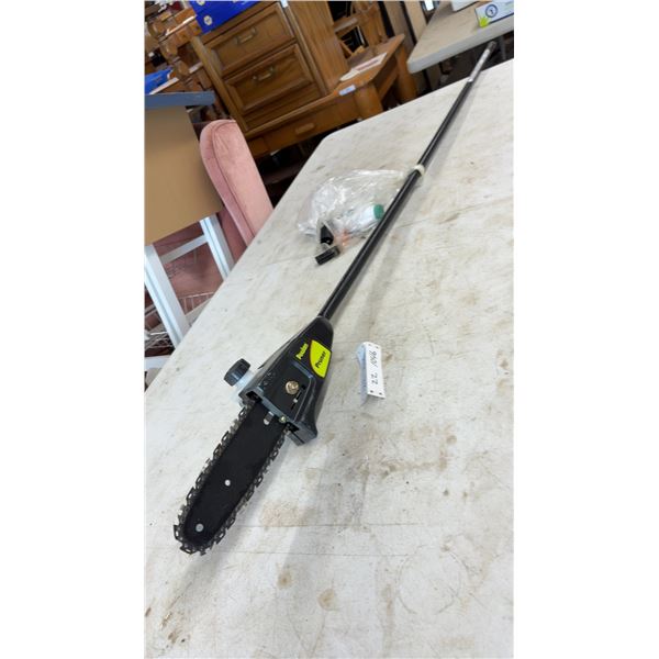 Poulan 910 EPT Electric Pole Saw Pruner Attachment with Bar and Chain Oil and More