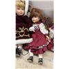 Image 3 : Lot of Five Porcelain Collector Dolls in Elaborate Period-Style and Festive Clothing