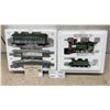 Image 1 : Thomas Kinkade's Christmas Express Electric Train Engine and Car by Hawthorne Village with Track