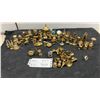 Image 1 : Collection of Miniature Brass Novelty Figurines, Clocks, Globes, Scales, and More