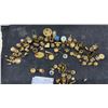 Image 7 : Collection of Miniature Brass Novelty Figurines, Clocks, Globes, Scales, and More