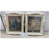 Image 1 : Pair of Framed Prints: Gainsborough's "The Blue Boy" and Lawrence's "Pinkie" in Ornate Frames