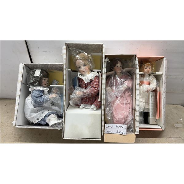 4 Ashton-Drake Galleries Porcelain Dolls Including Nicolette by Dianna Effner and More