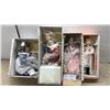 Image 1 : 4 Ashton-Drake Galleries Porcelain Dolls Including Nicolette by Dianna Effner and More