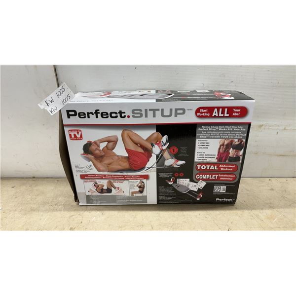 Perfect Situp Abdominal Exercise Machine with Resistance Blades in Box