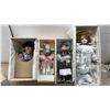 Image 1 : Four Ashton-Drake Galleries Porcelain Collector Dolls in Original Boxes