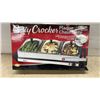 Image 1 : New Betty Crocker Stainless Steel Buffet Server and Warming Tray with Three Trays and Lids