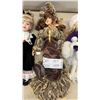 Image 5 : Collection of Five Porcelain Collector Dolls in Victorian and Winter-Themed Outfits and More