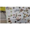 Image 2 : Large Collection of Assorted Lapel Pins and Travel Souvenir Badges on Display Board and More