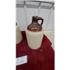 Image 3 : Pair of Two-Tone Stoneware Whiskey Jugs with Brown Glaze Tops