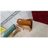 Image 5 : Vintage Wooden Footstool with Needlepoint Upholstery and Wooden Magazine Rack