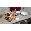 Image 1 : Vintage Enamelware Basins, Saalfield Perfect Picture Puzzle, Flash Cards, and More
