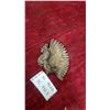 Image 1 : Cast Bronze Relief Plaque Depicting Winged Mythological Figure with Fanned Wing