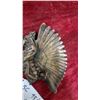 Image 3 : Cast Bronze Relief Plaque Depicting Winged Mythological Figure with Fanned Wing