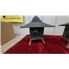 Image 2 : Pair of Cast Iron Japanese-Style Pagoda Garden Lanterns with Verdigris Patina