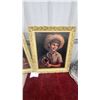 Image 2 : Pair of Mid-Century Framed Art Prints, Country Girl by Holusa No.