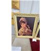 Image 5 : Pair of Mid-Century Framed Art Prints, Country Girl by Holusa No.