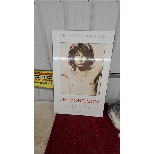 Jim Morrison "An American Poet" 1943-1971 Young Lion Portrait Poster by Winterland