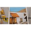 Image 3 : Framed Oil Painting of Desert Village Street Scene with Mountains