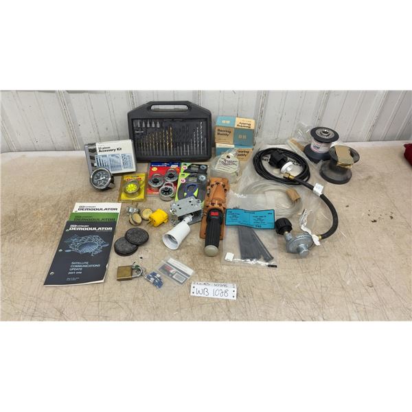 Marsh Pressure Gauge, Drill Bit Kit, Combination Locks, Bearing Buddy and Much More