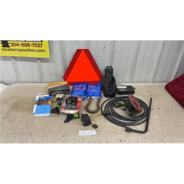 Slow Moving Vehicle Sign, Cobra Radio, AAA Maps, Wayfinder Compass, Tow Hook and More