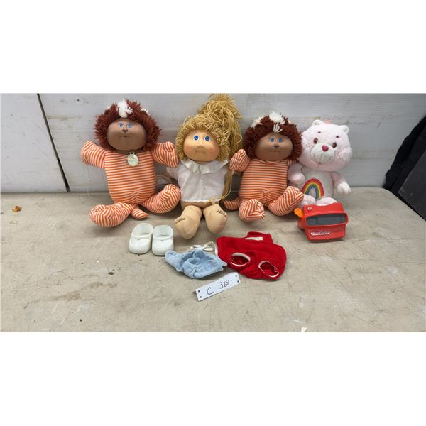 Cabbage Patch Kids & Care Bear Plush Toys, View-Master, Shoes, & Clothing