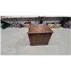 Image 4 : Two-Drawer Wooden End Table with Decorative Paneled Drawer Fronts and Dark Brown Finish
