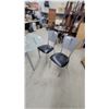 Image 3 : Glass Top Dining Table & 4 Chairs 29" Hgt.×36" Diameter