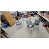 Image 5 : Glass Top Dining Table & 4 Chairs 29" Hgt.×36" Diameter