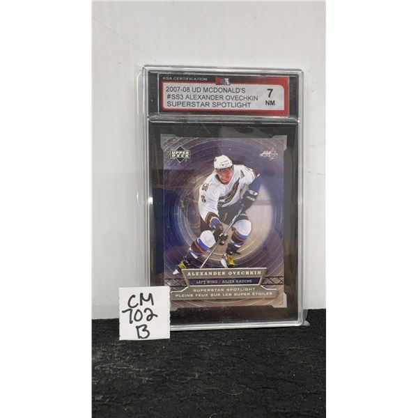 Graded Alexander Ovechkin Superstar Spotlight Card