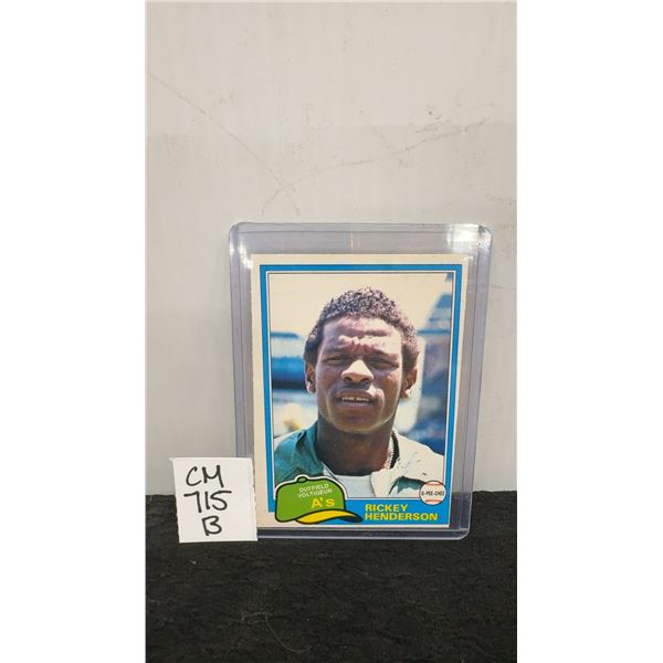 1981 Rickey Henderson First O-Pee-Chee Baseball Card