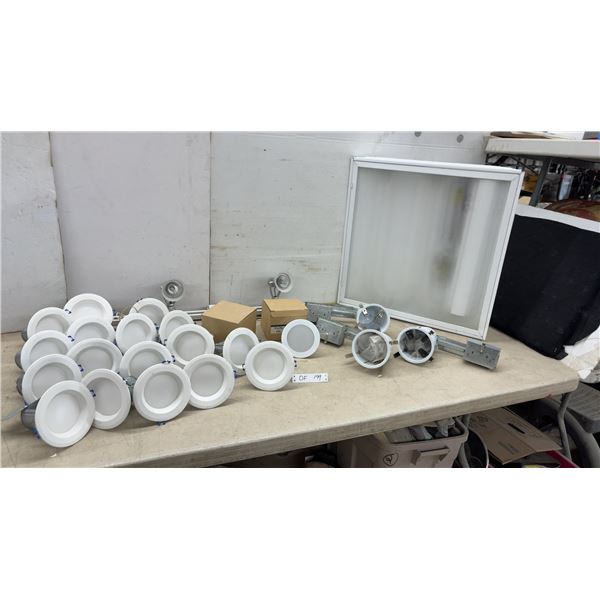 Recessed & Surface Mount Lighting: VuLite V4012 Recessed LED Downlights, Fluorescent Troffer
