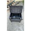 Image 4 : Suncast Resin Wicker Hose Reel Cart with Crank Handle & Internal Reel