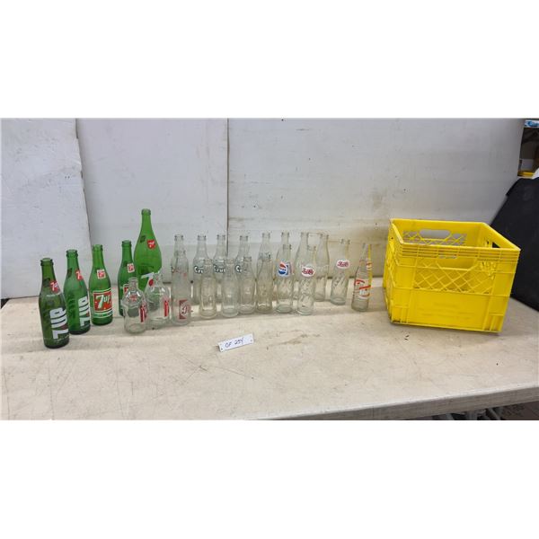 Vintage 7UP, Crush, Coca-Cola, Pepsi-Cola, Fanta, The Pop Shop, & Hi-Res Soda Bottles