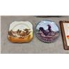 Image 2 : Country Kitchen Decor: Royal Doulton "Rustic England" Plate, Rooster Plates, Wire Plate Holders