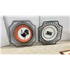 Image 4 : Country Kitchen Decor: Royal Doulton "Rustic England" Plate, Rooster Plates, Wire Plate Holders
