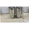 Image 4 : Pair of Punched Tin Lanterns with Celtic Knot & Star Designs, 9 1/2" High with Wood Crate