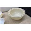 Image 4 : Fire-King Oven Ware Swirl Mixing Bowls, 15 Assorted Small Bowls, & More