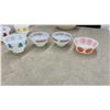Image 7 : Fire-King Oven Ware Swirl Mixing Bowls, 15 Assorted Small Bowls, & More