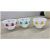 Image 9 : Fire-King Oven Ware Swirl Mixing Bowls, 15 Assorted Small Bowls, & More