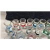 Image 2 : Fifty-Four Shot Glasses with Colored Bands
