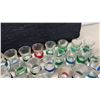 Image 3 : Fifty-Four Shot Glasses with Colored Bands