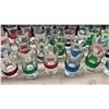 Image 5 : Fifty-Four Shot Glasses with Colored Bands