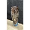 Image 9 : Assorted Glass Vases: Yellow Ruffled Rim, Green Textured, Blue Egg-Shaped, Pink Hob & More
