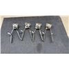 Image 3 : Vintage Manual Hair Clippers & Assorted 45 RPM Record Adapters