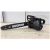 Image 6 : Worx WG305 14" Electric Chainsaw, 120V, 60Hz, 8A, 2017, & Bar Cover
