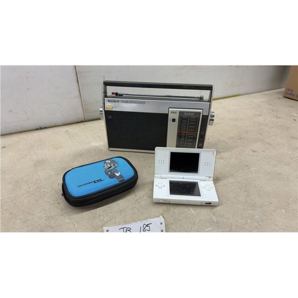 Sony TFM-8000W FM/AM Solid State Radio, Nintendo DS Lite Console, Mario Case and More