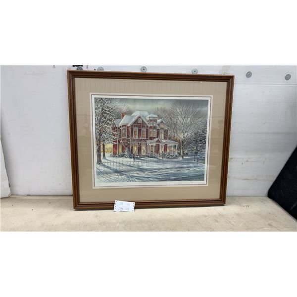Trisha Romance "Home Sweet Home" Limited Edition Print, Signed & Numbered 321/450, 28 x 33"